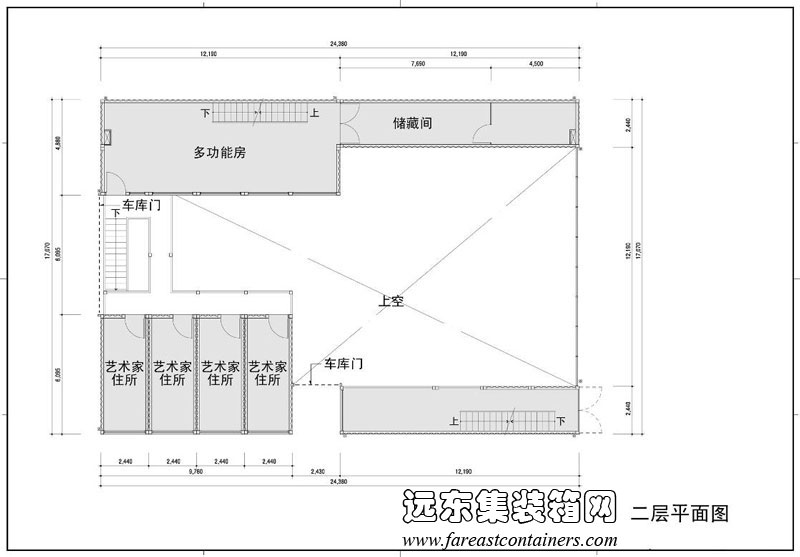 Platoon 藝術館,集裝箱房屋,集裝箱建筑,集裝箱住宅,集裝箱活動房,住人集裝箱